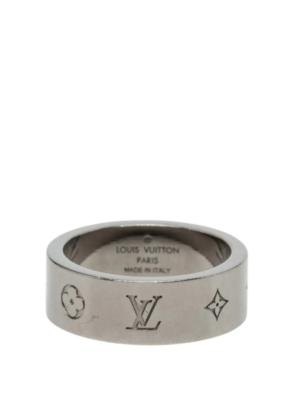 Louis Vuitton Pre-Owned 2021 Brass Instinct Ring M costume ring - Silber