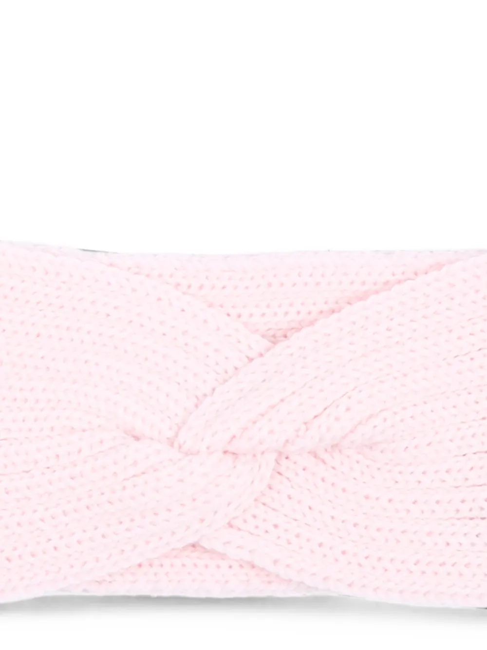 Little Bear Gebreide haarband met gedraaid detail Roze