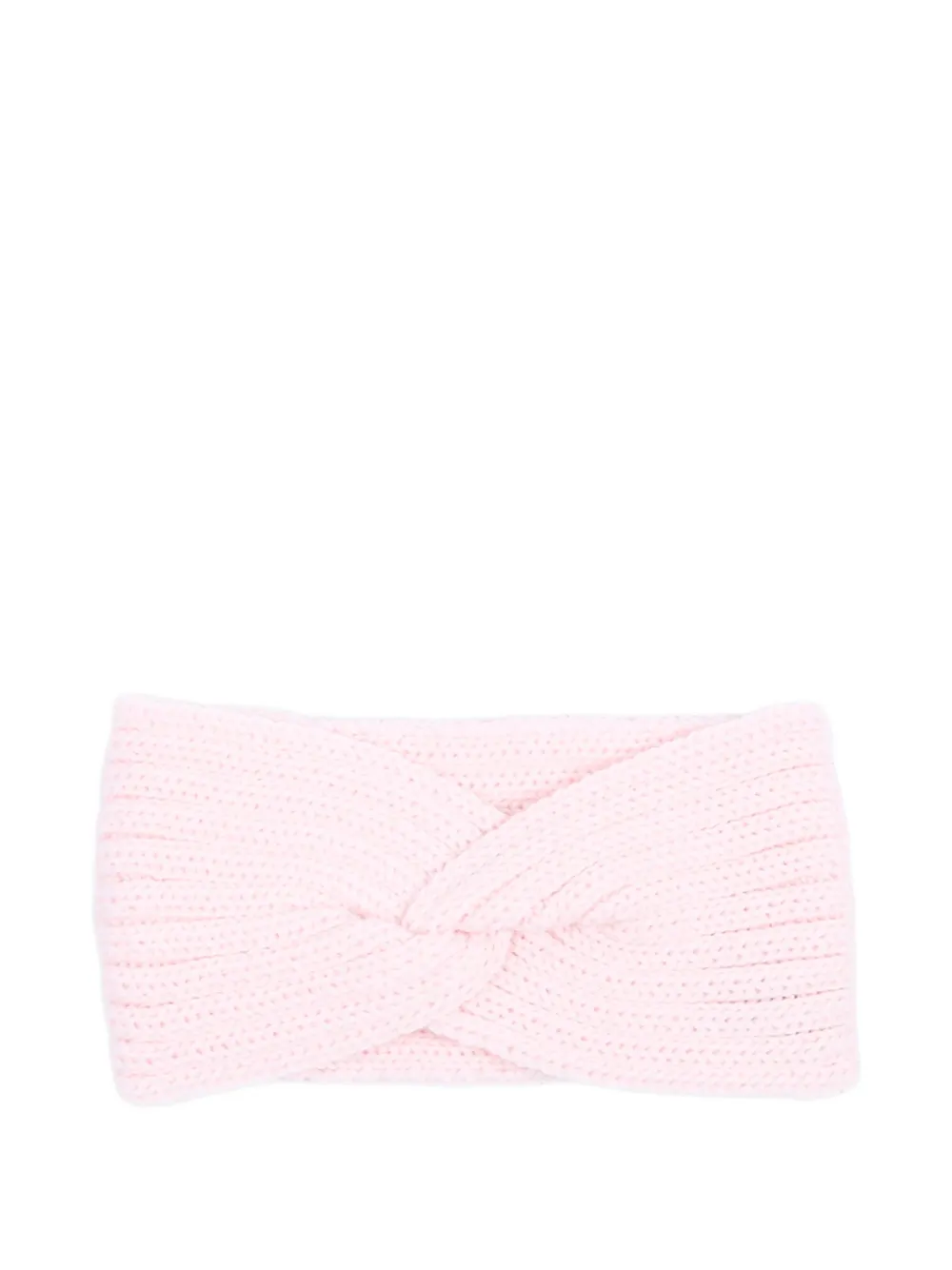 Little Bear twist-detail knitted headband - Rosa