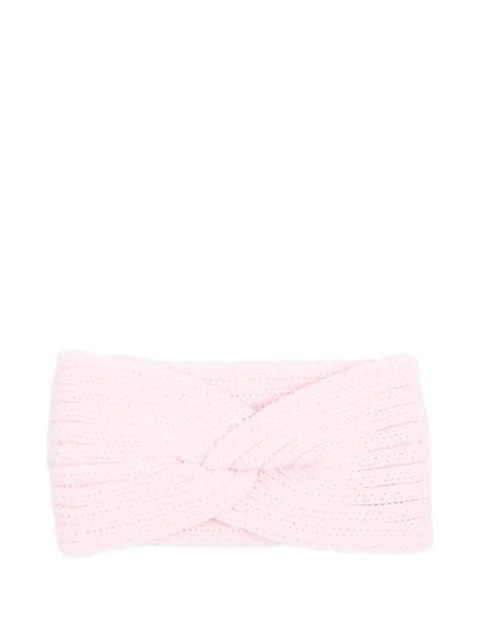 Little Bear twist-detail knitted headband