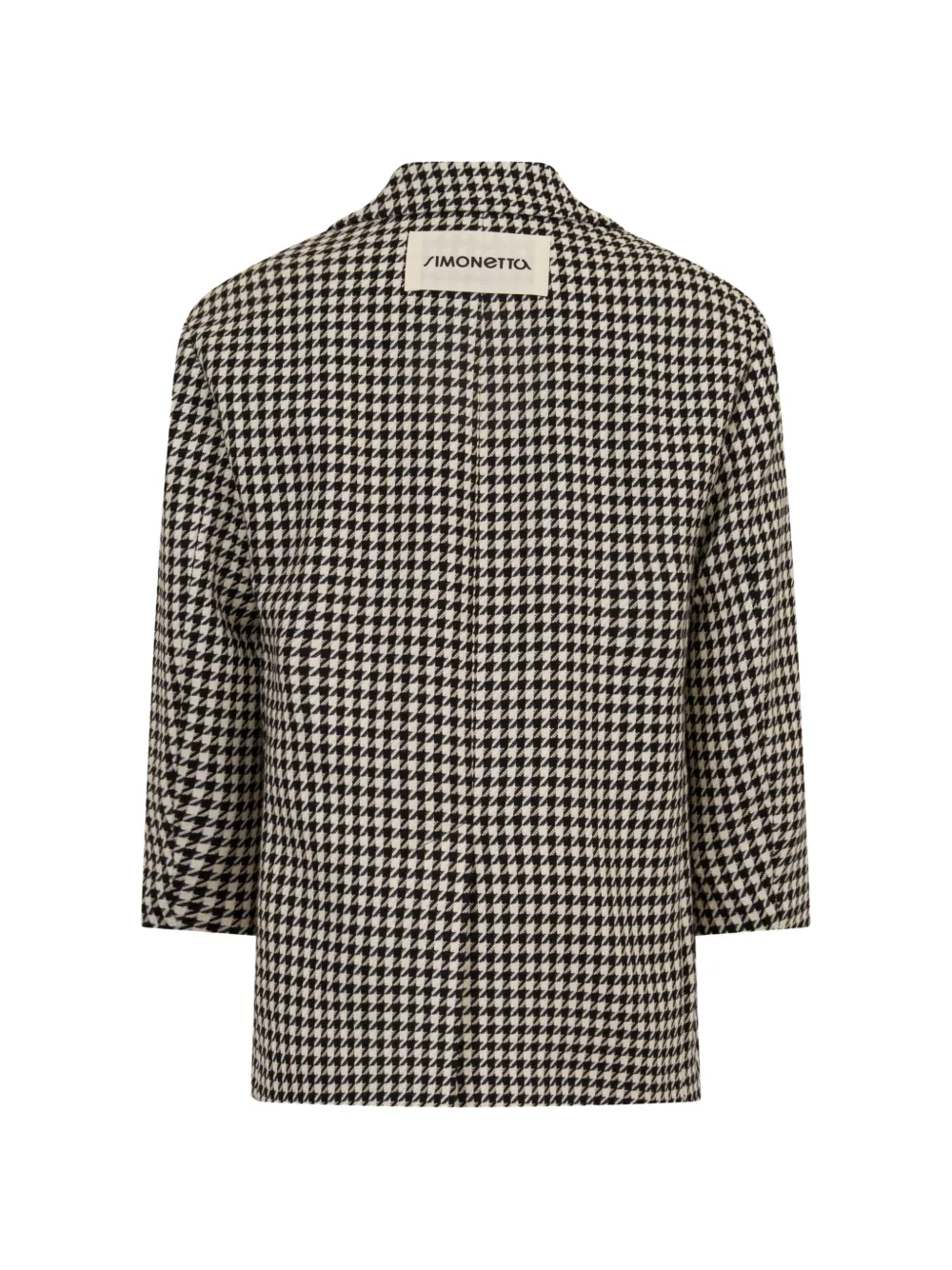 Simonetta Blazer met pied-de-poule print Zwart