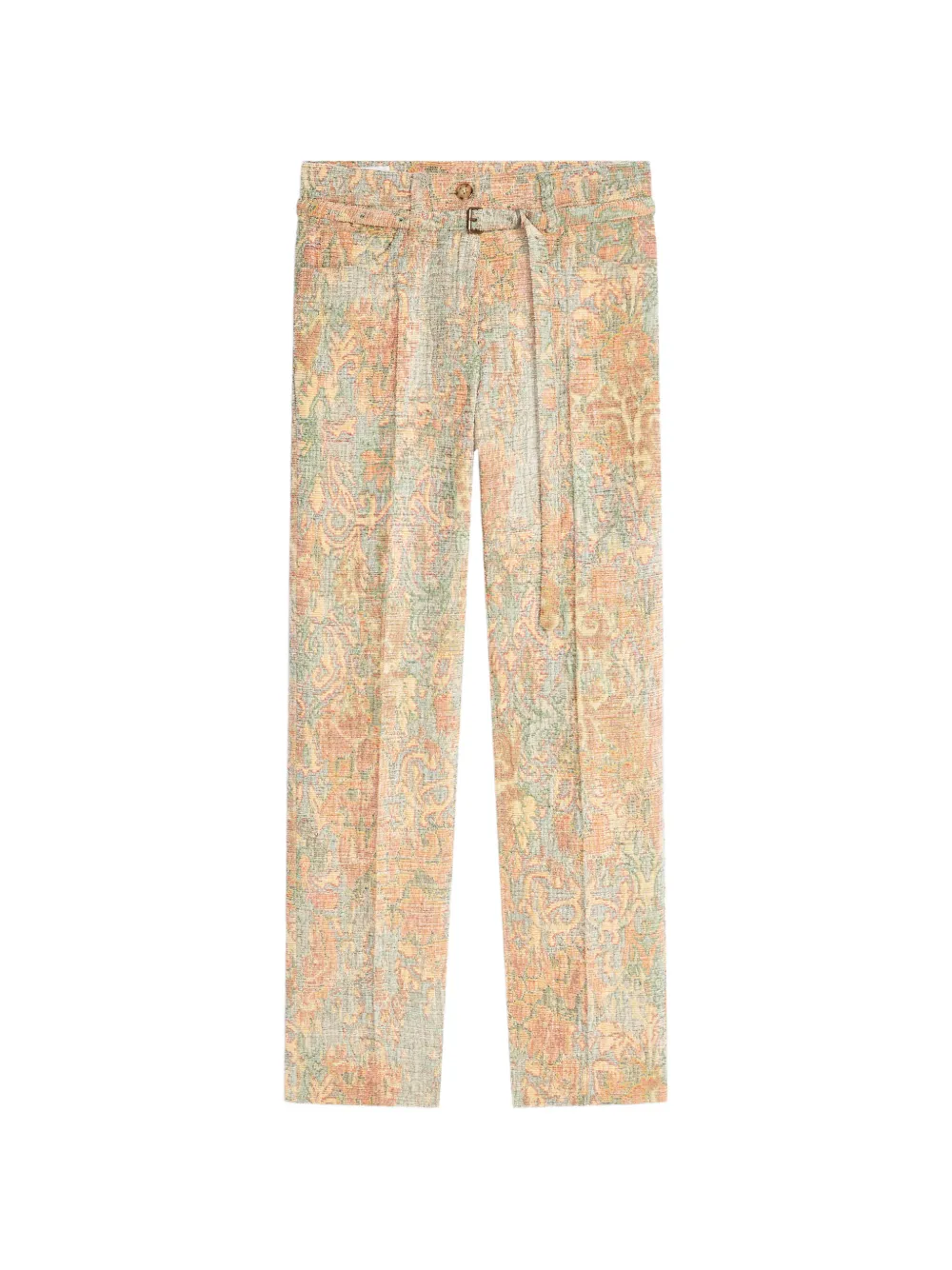 DRIES VAN NOTEN Slim-Leg-Hose aus Jacquard - Nude