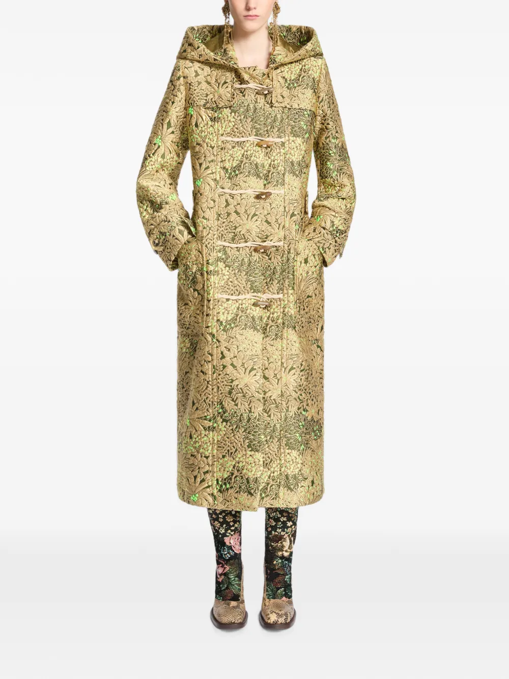 DRIES VAN NOTEN Duffeljas met jacquard Goud