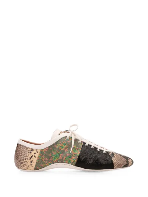 DRIES VAN NOTEN patchwork ballerina sneakers