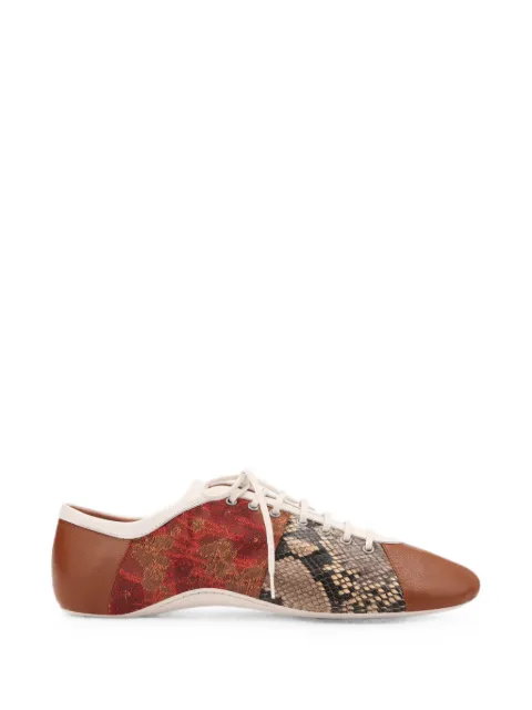 DRIES VAN NOTEN tenis con diseño patchwork