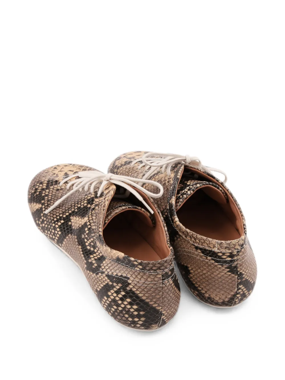DRIES VAN NOTEN leather ballerina sneakers Bruin