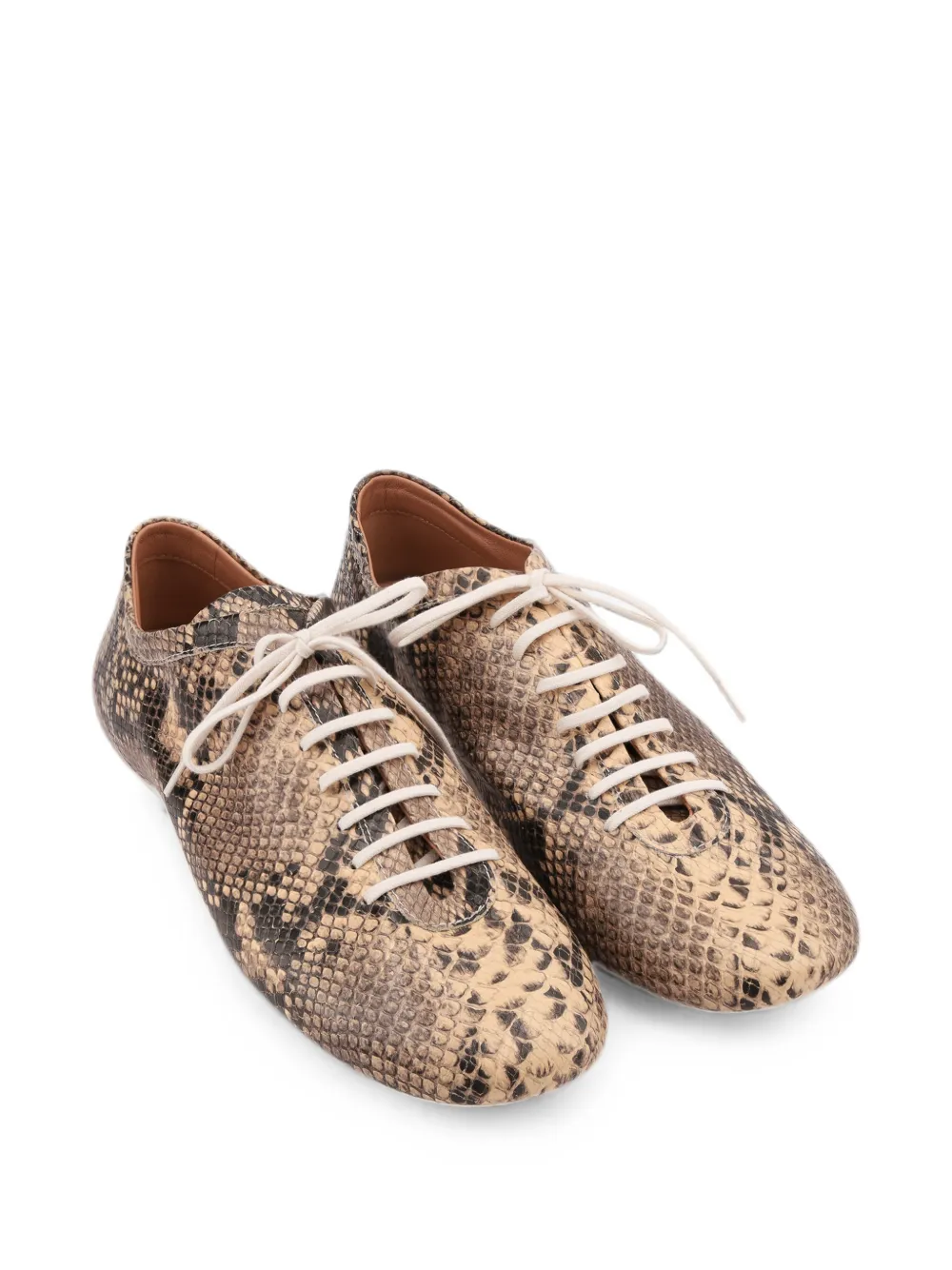 DRIES VAN NOTEN leather ballerina sneakers Bruin