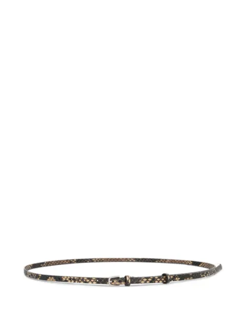 DRIES VAN NOTEN printed leather belt
