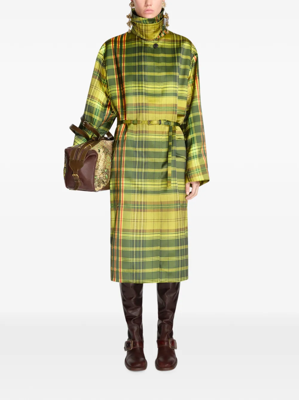 DRIES VAN NOTEN Oversized jas Groen