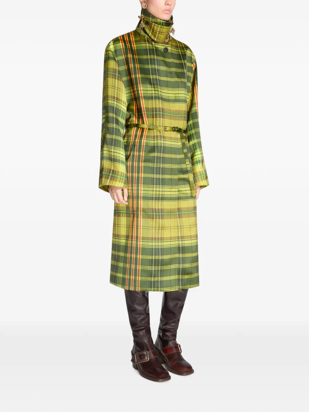 DRIES VAN NOTEN Oversized jas Groen