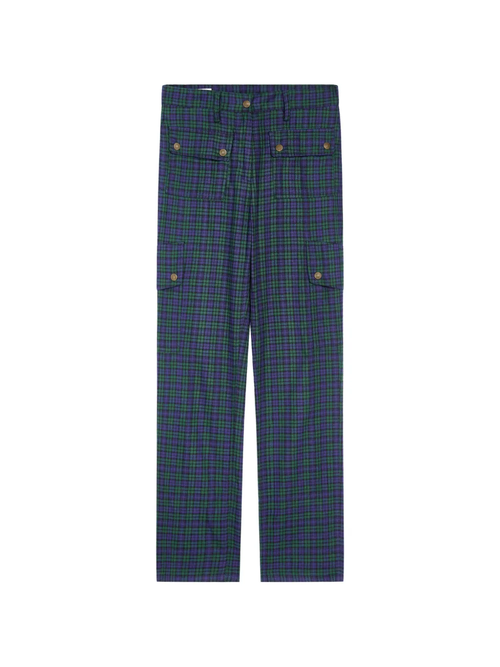 DRIES VAN NOTEN slim-leg cotton flannel pants · 42