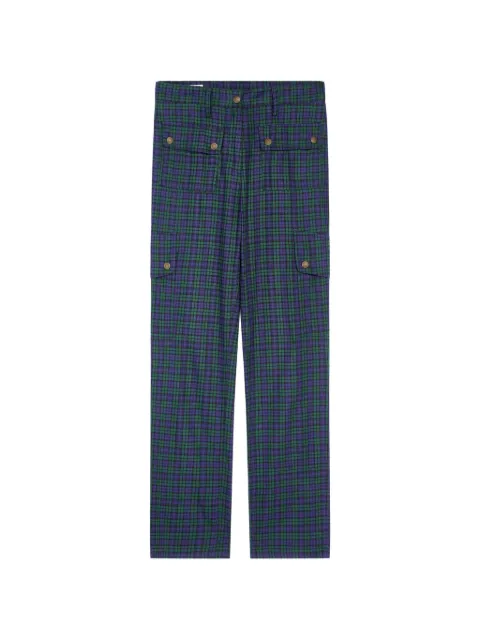 DRIES VAN NOTEN slim-leg cotton flannel pants