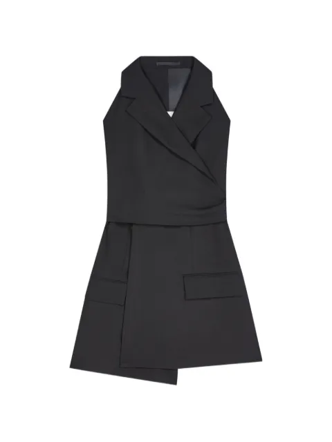 DRIES VAN NOTEN haut en laine à dos ouvert