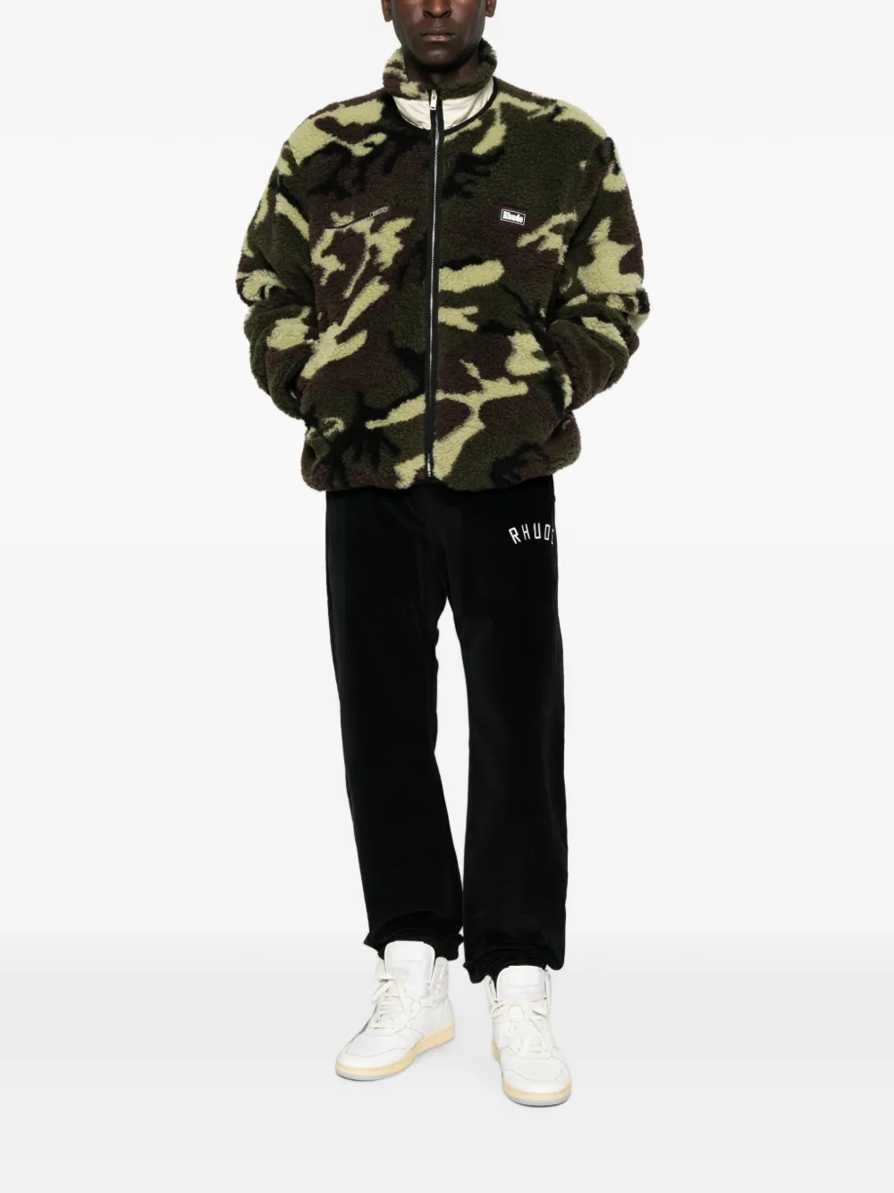 RHUDE Pet met camouflageprint Groen