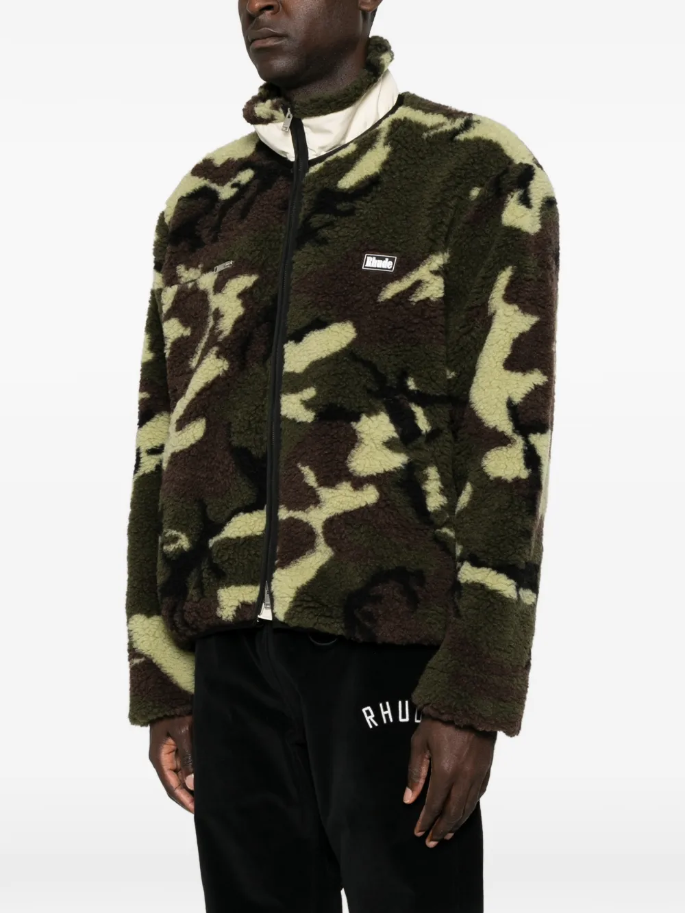 RHUDE Pet met camouflageprint Groen