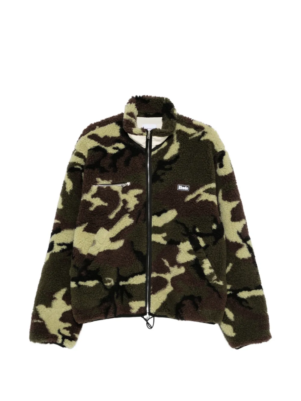 RHUDE camouflage-print logo-embroidered jacket - Grün