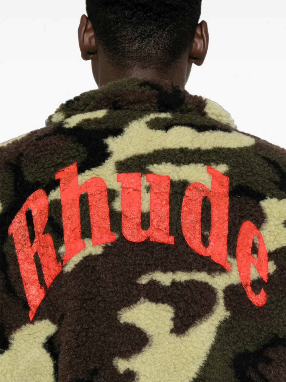 RHUDE Pet met camouflageprint Groen