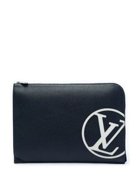 Louis Vuitton Pre-Owned 2017 Taurillon Initials Circle Pochette Jour GM clutch bag
