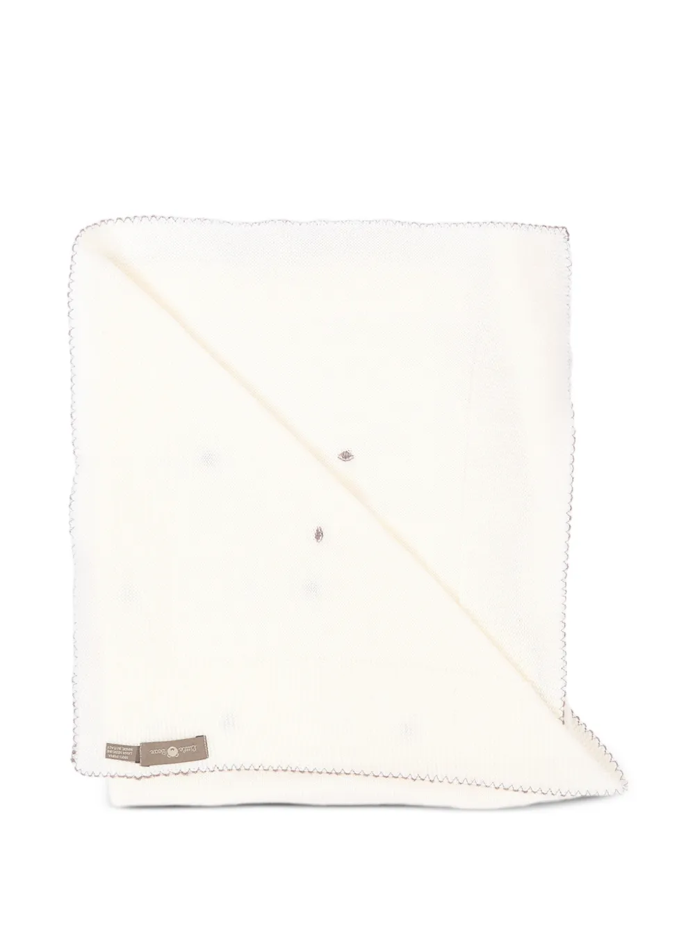 Little Bear Gewelfde deken met stippen Beige