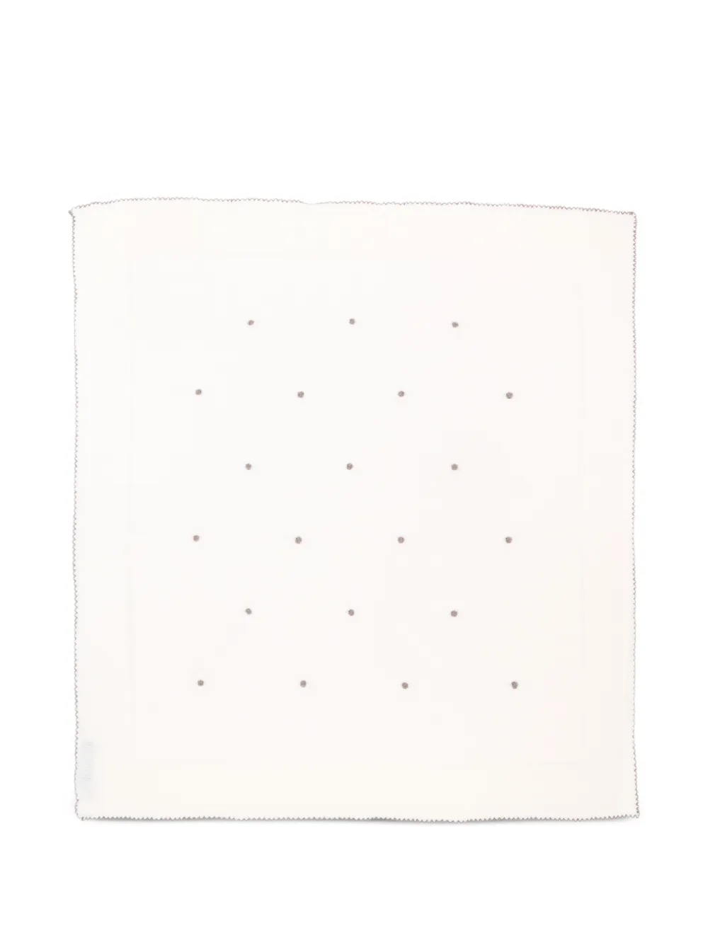 Little Bear polka-dot scalloped blanket - Toni neutri