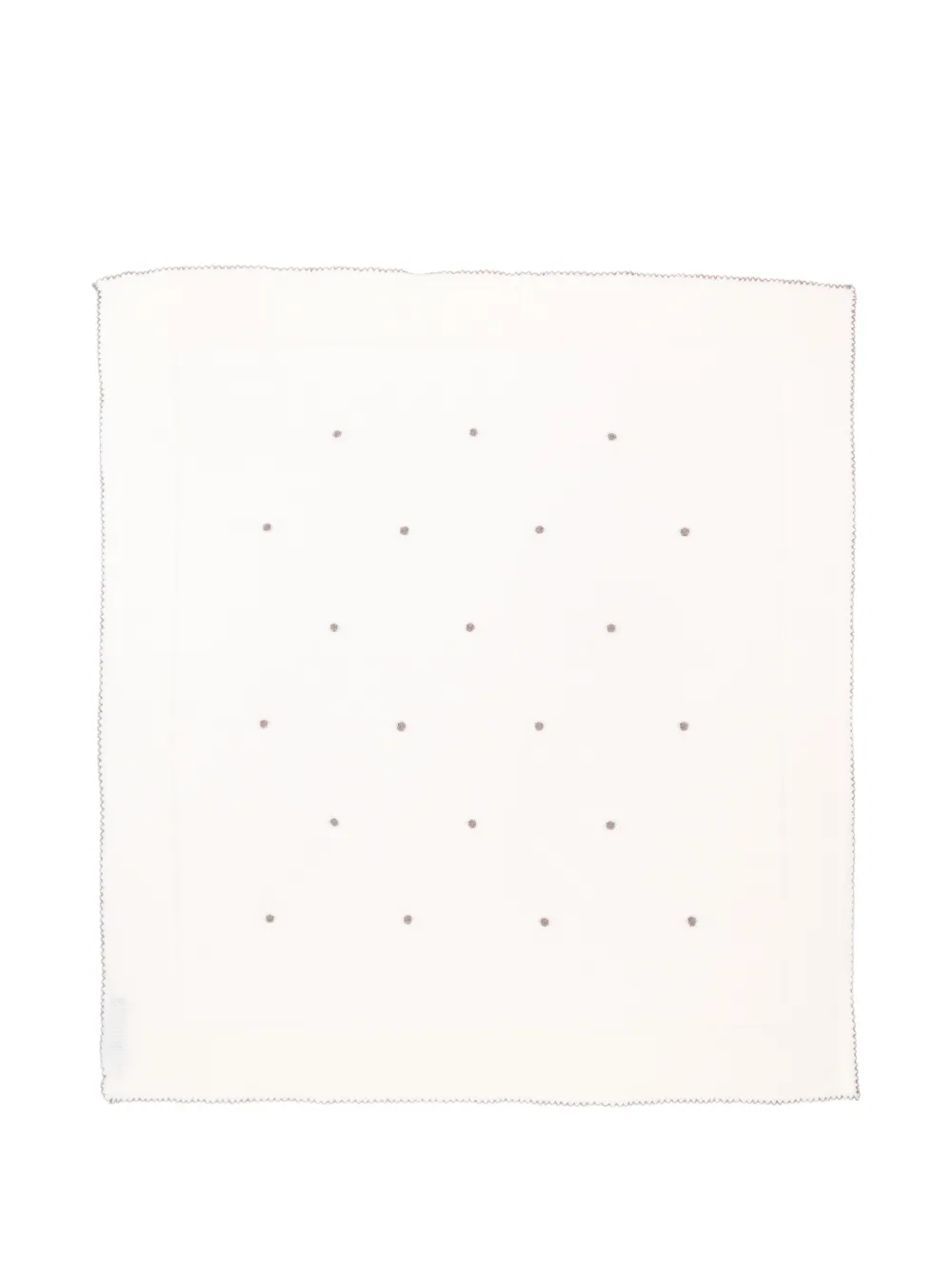 Little Bear polka-dot scalloped blanket - Toni neutri