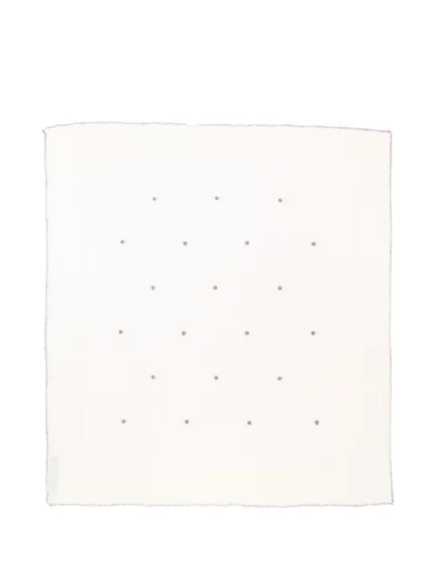 Little Bear polka-dot scalloped blanket