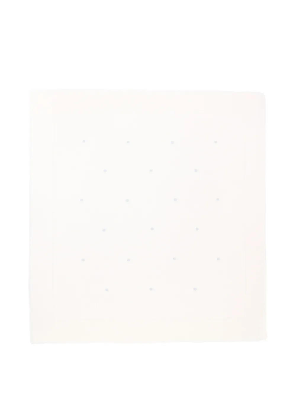 Little Bear polka-dot wool blanket - Bianco