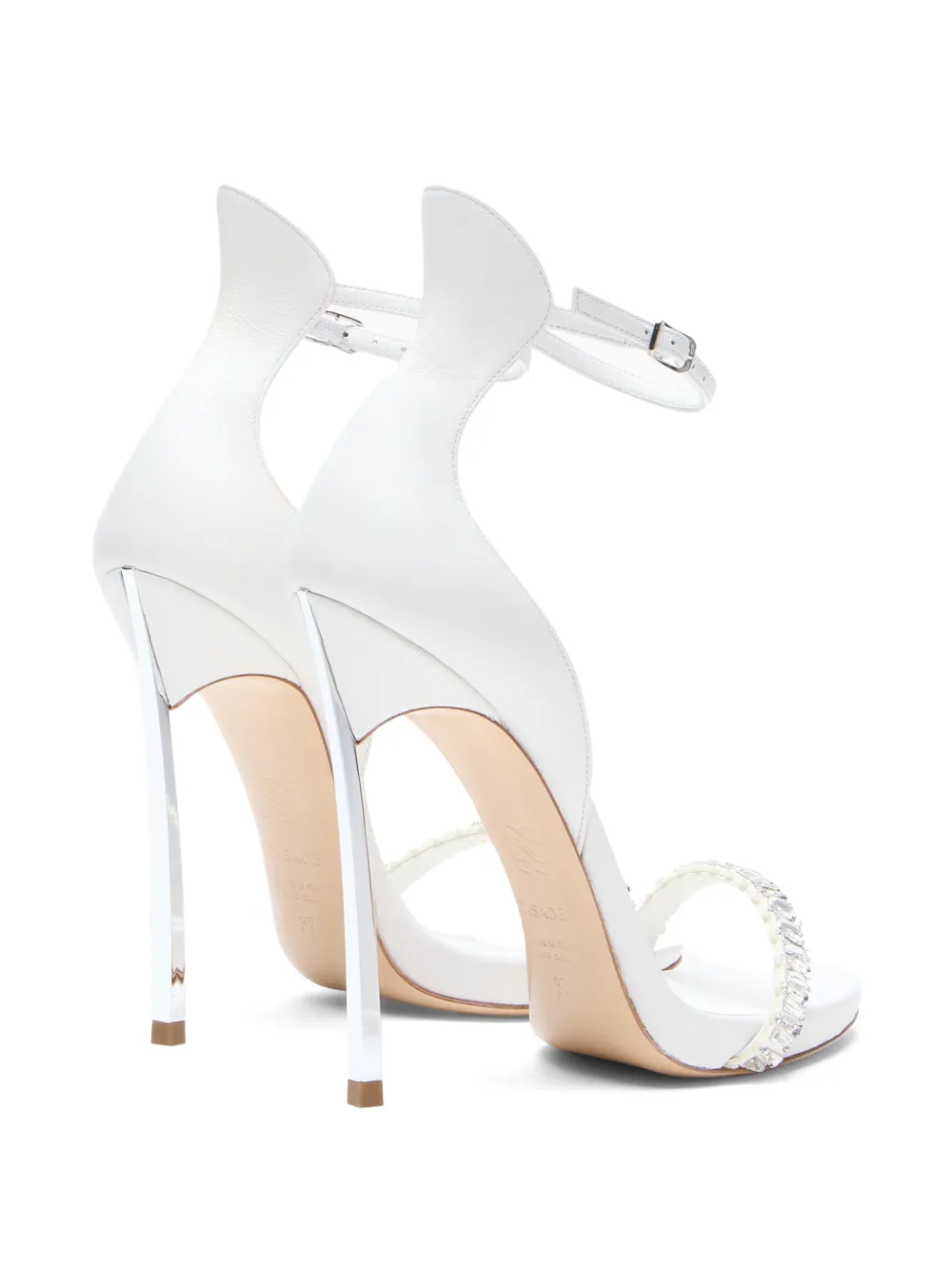 Casadei Cappa sandalen met hemelse stras Wit