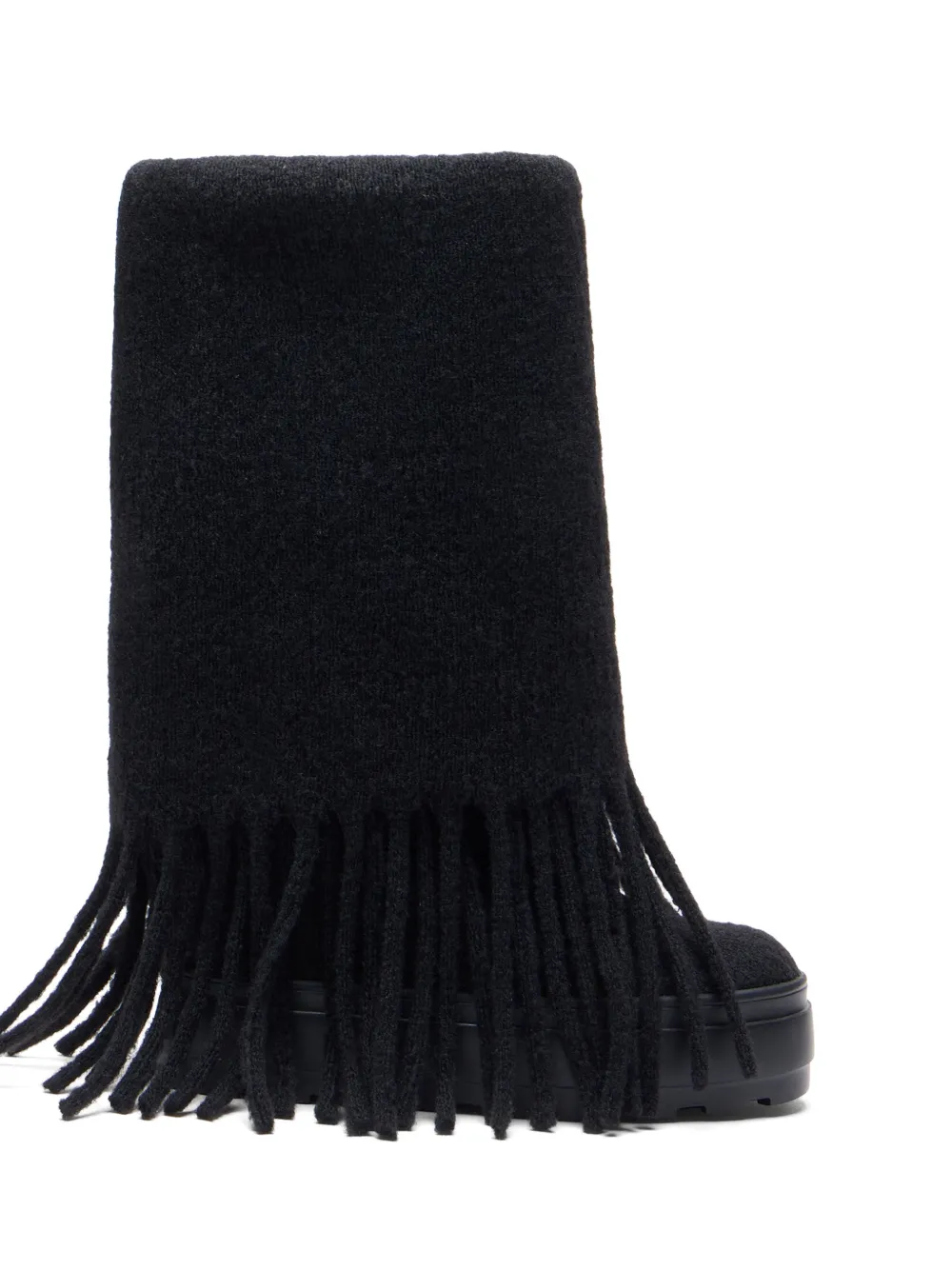 Casadei Dakota fringed wool boots