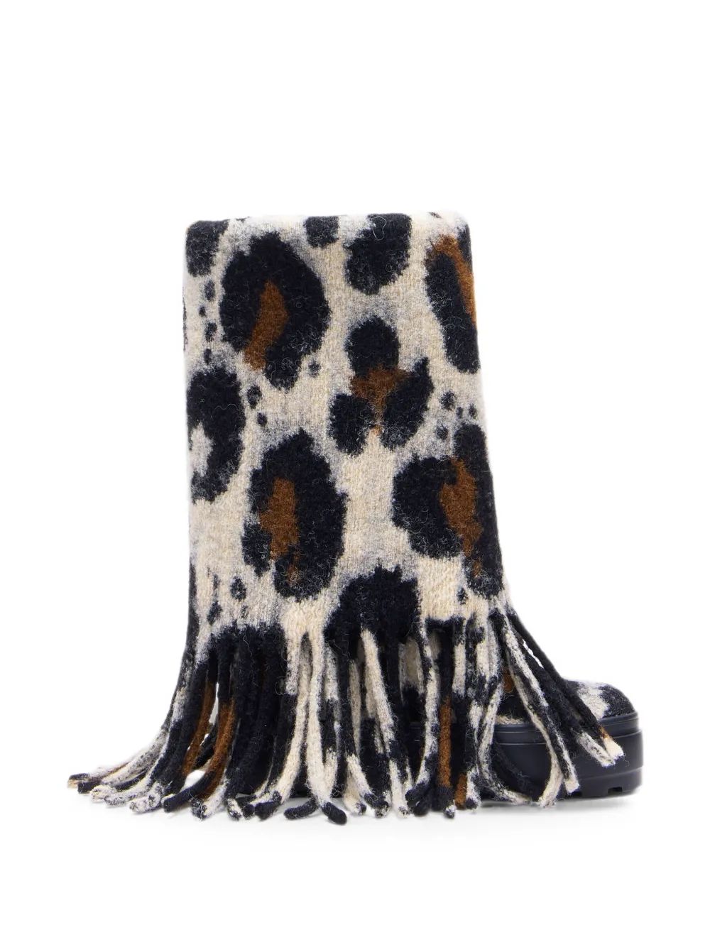 Casadei leopard-print fringed boots