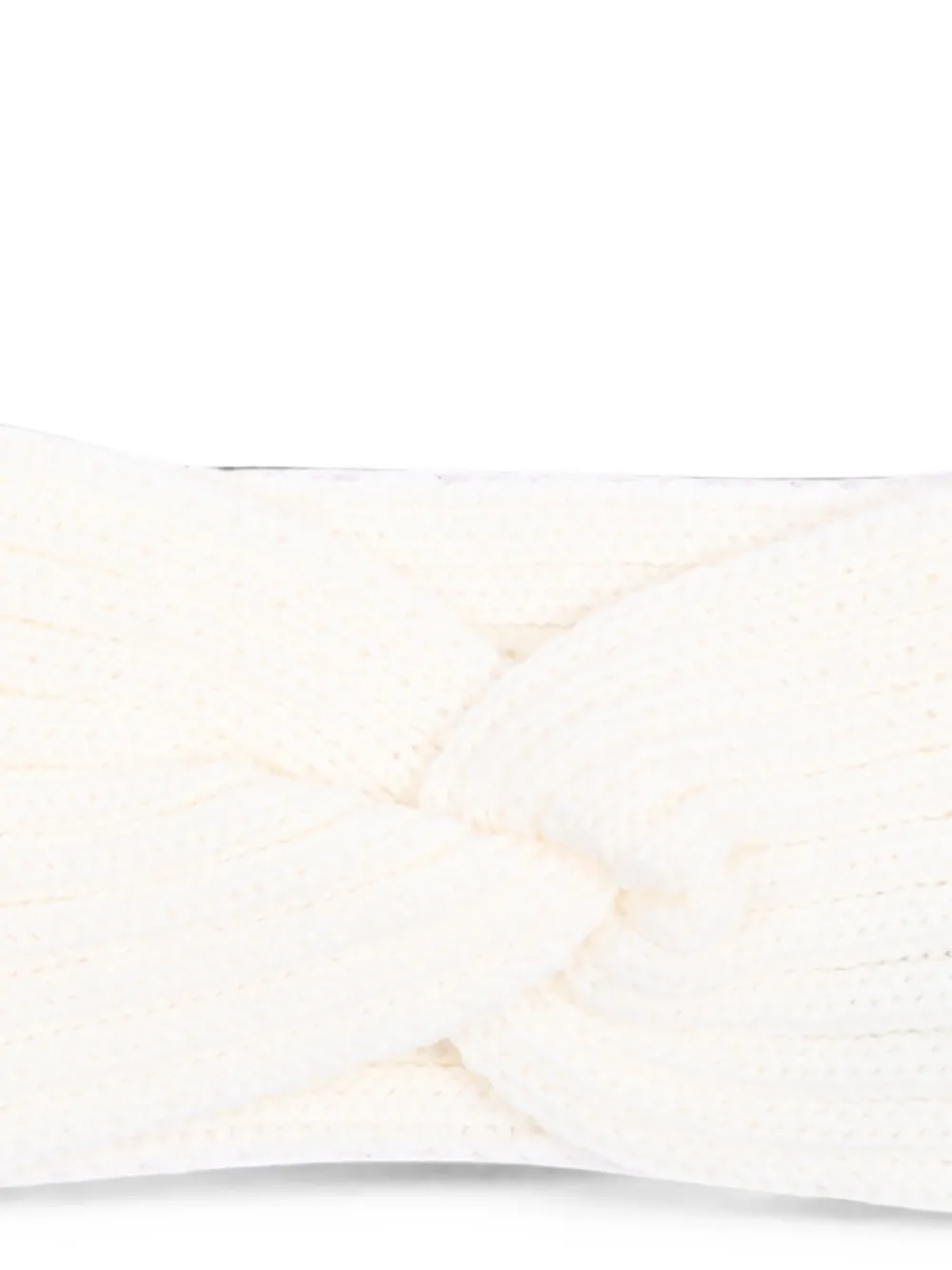 Little Bear Gebreide haarband met gedraaid detail Beige