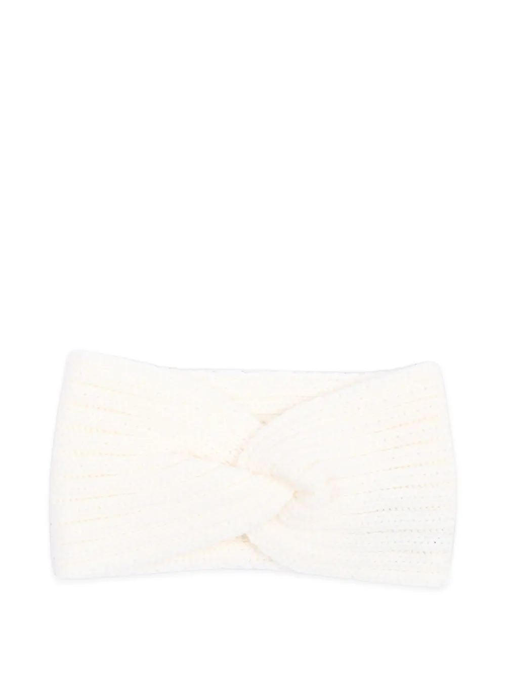 Little Bear twist-detail knitted headband - Toni neutri