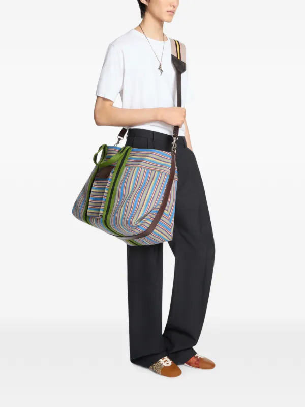 DRIES VAN NOTEN Large Canvas Tote Bag | Blue | FARFETCH
