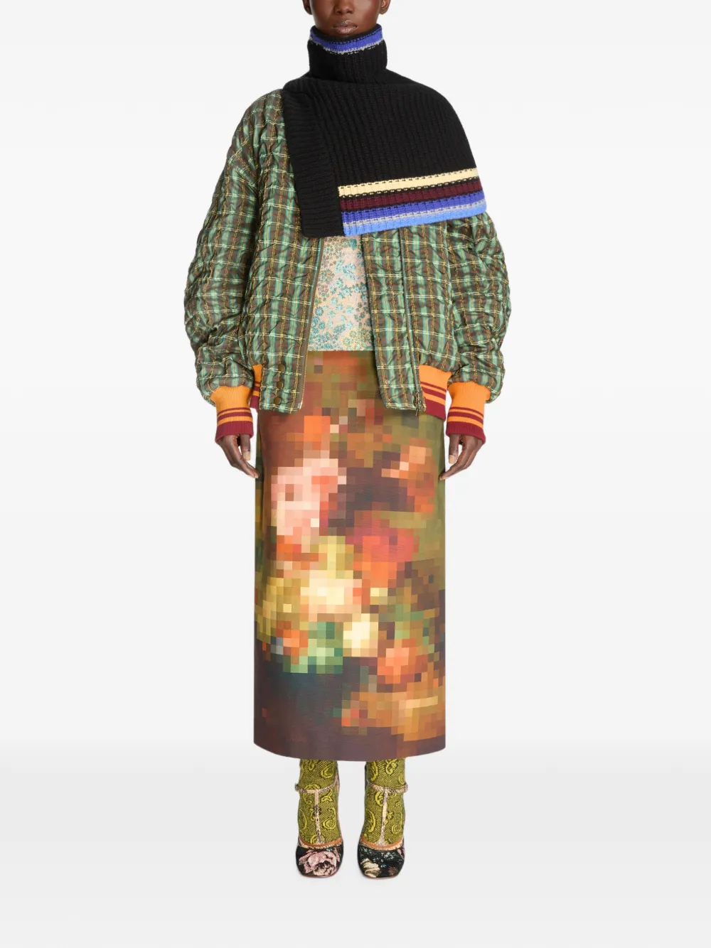 DRIES VAN NOTEN Wool Shawl Collar in Black, view 2