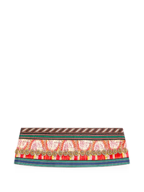 Dries Van Noten Embroidered Belt in Blue