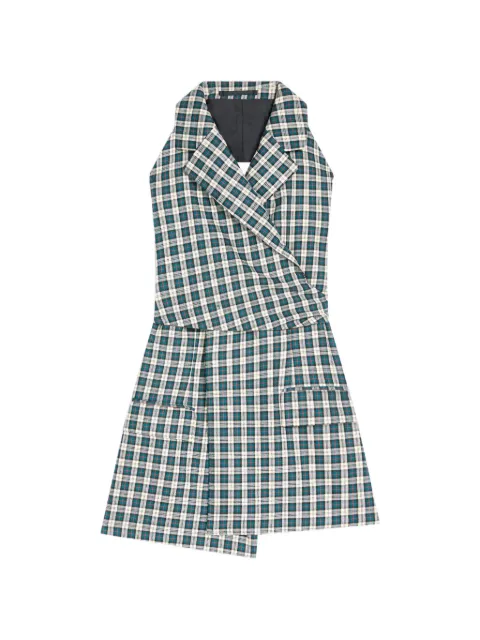 DRIES VAN NOTEN backless cotton flannel top