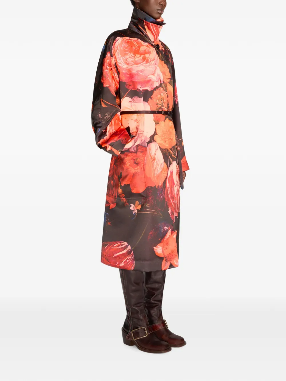 DRIES VAN NOTEN Oversized jas Zwart
