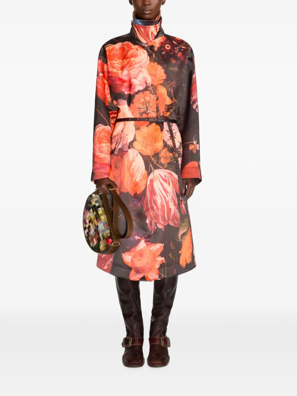 DRIES VAN NOTEN Oversized jas Zwart