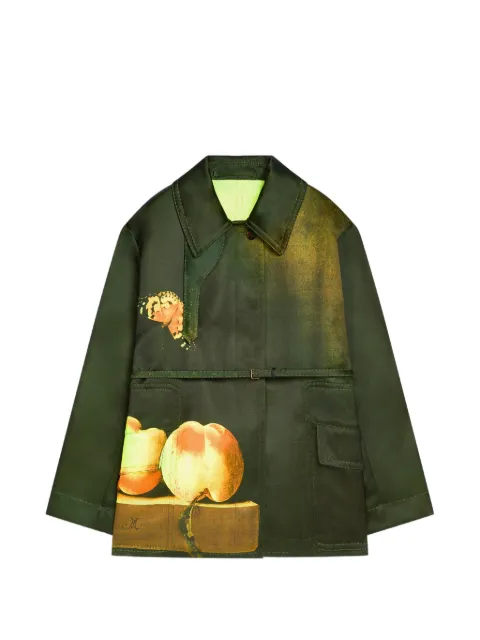 DRIES VAN NOTEN oversized printed jacket