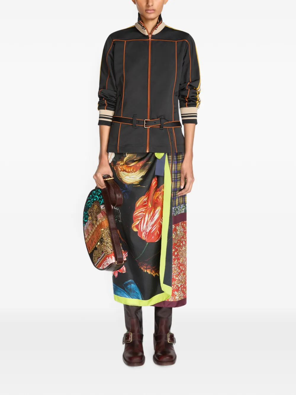 DRIES VAN NOTEN Jersey trainingsjack Zwart