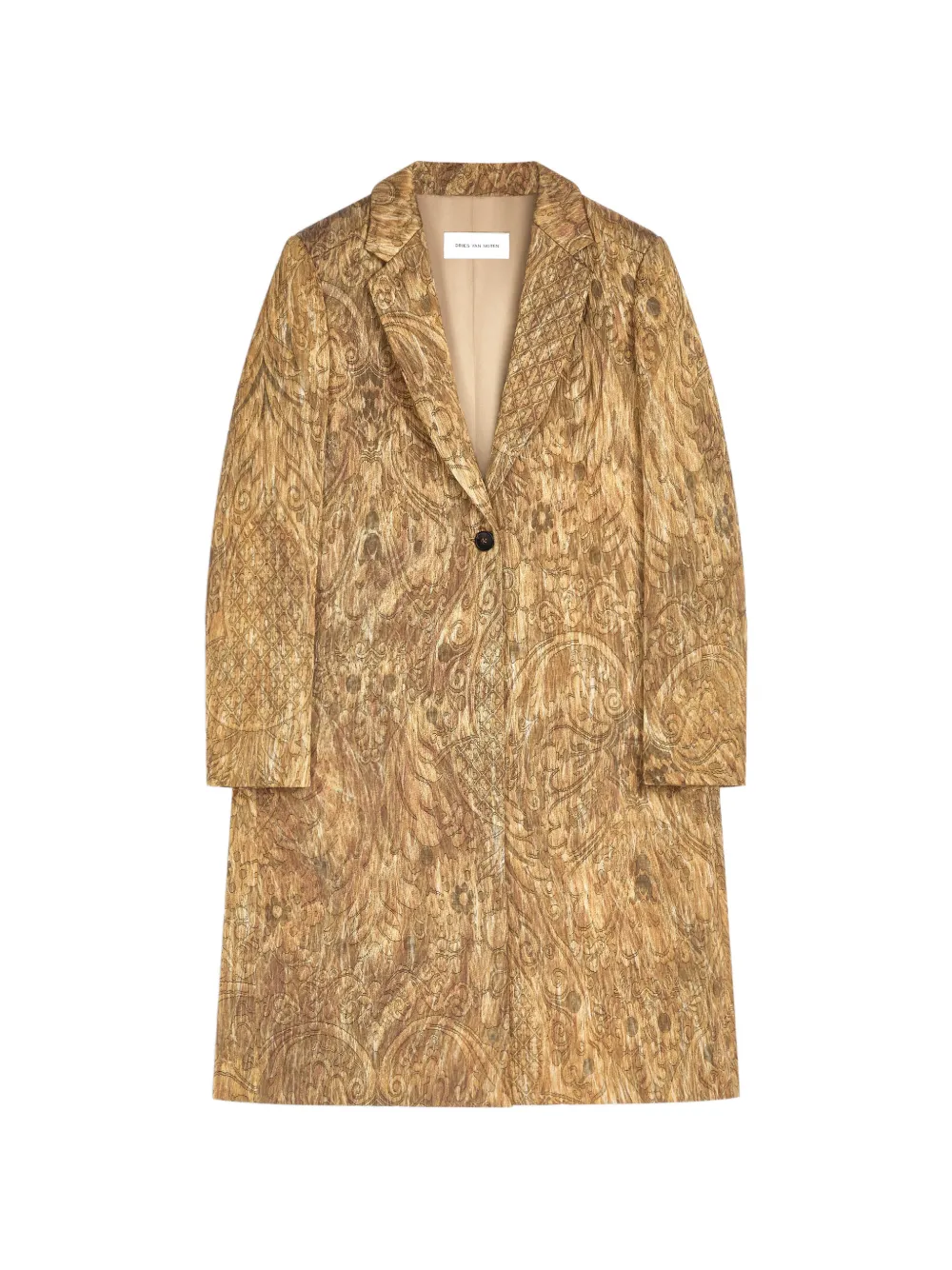 DRIES VAN NOTEN Jas met jacquard Goud