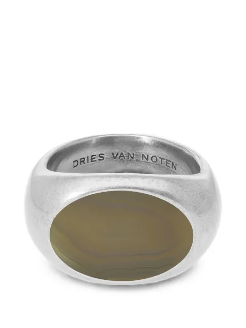 DRIES VAN NOTEN anillo de sello con gema