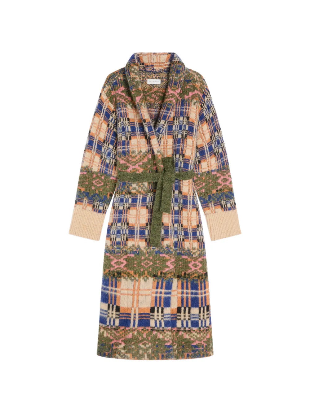 DRIES VAN NOTEN patchwork wool cardigan
