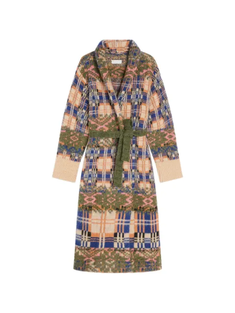 DRIES VAN NOTEN patchwork wool cardigan