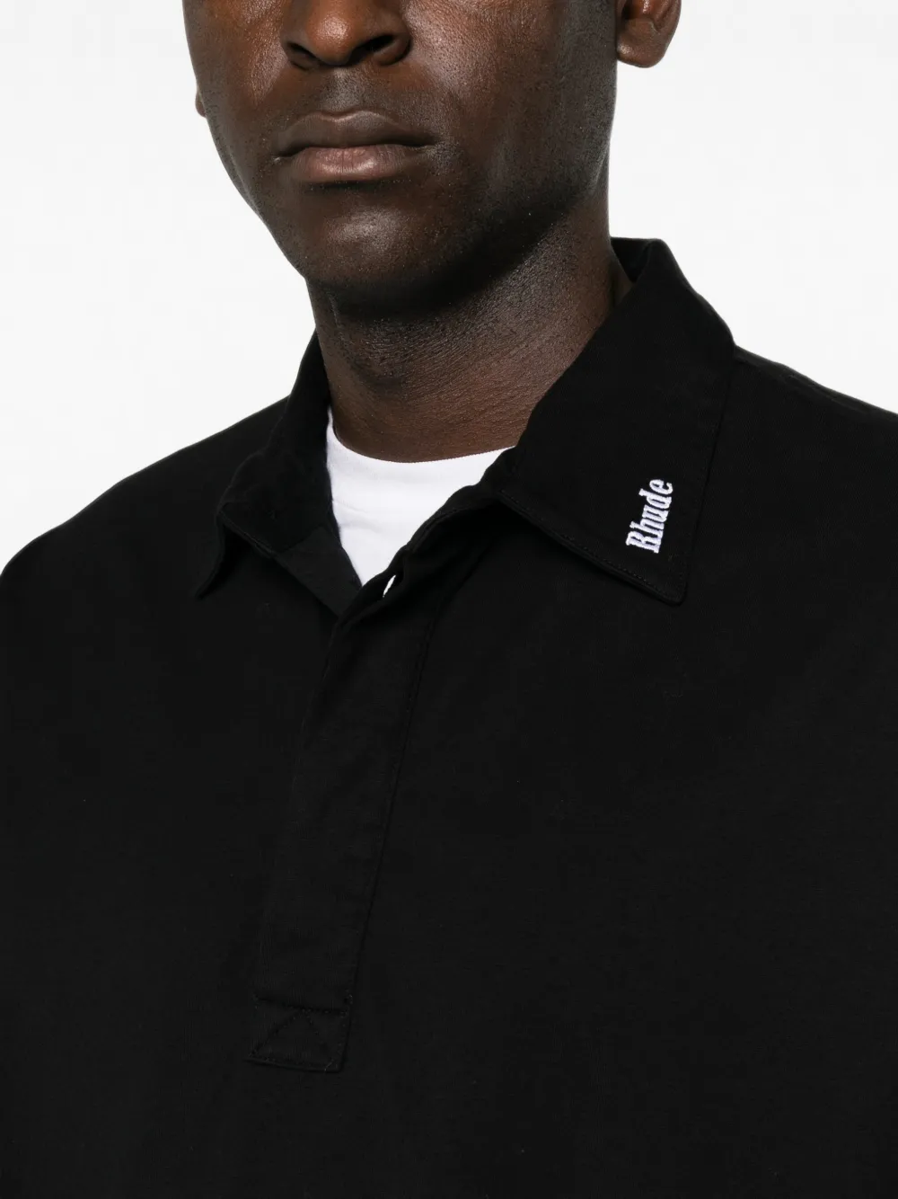 RHUDE Poloshirt met lange mouwen Blauw