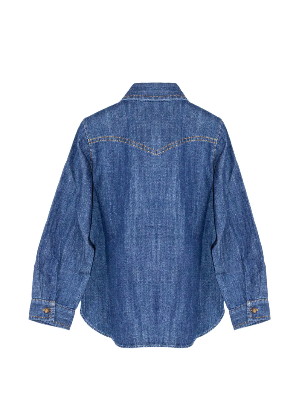 Zhoe & Tobiah Denim shirt met contrasterend stiksel Blauw