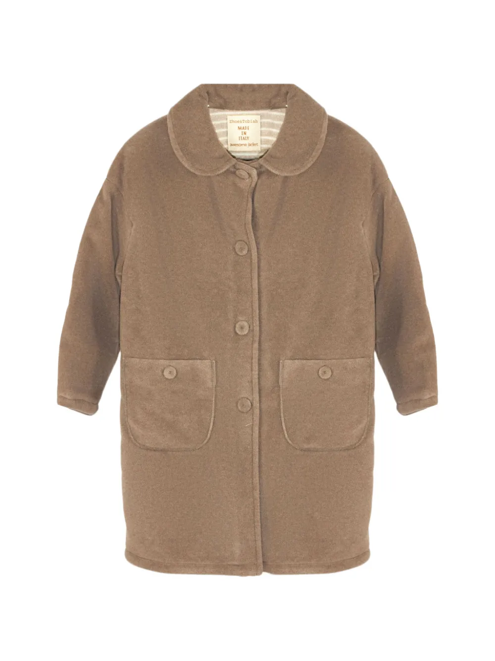 Zhoe & Tobiah button-down rounded-collar coat - Toni neutri