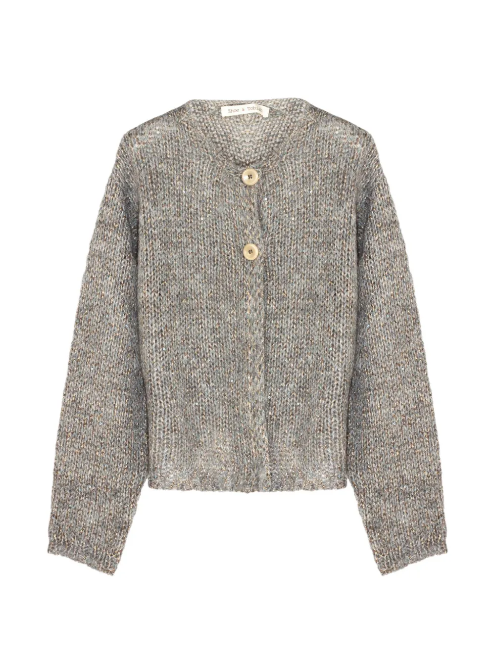 Zhoe & Tobiah Cardigan con paillettes - Grigio