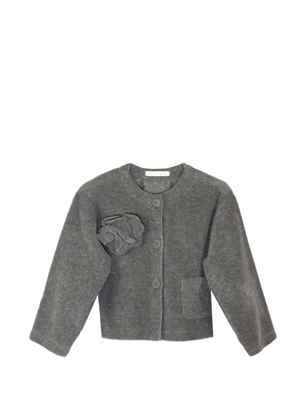 Zhoe & Tobiah floral-appliqué jacket - Grau
