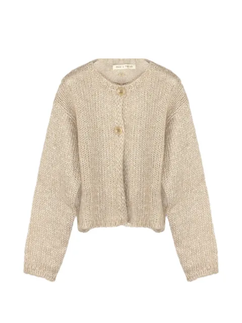Zhoe & Tobiah knitted sequin-embellished cardigan